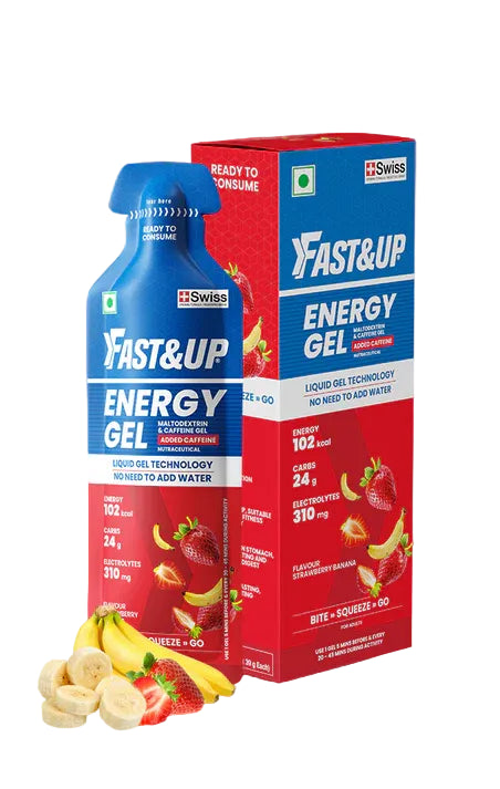 Fast&Up Caffeinated Energy Gel (Strawberry Banana)
