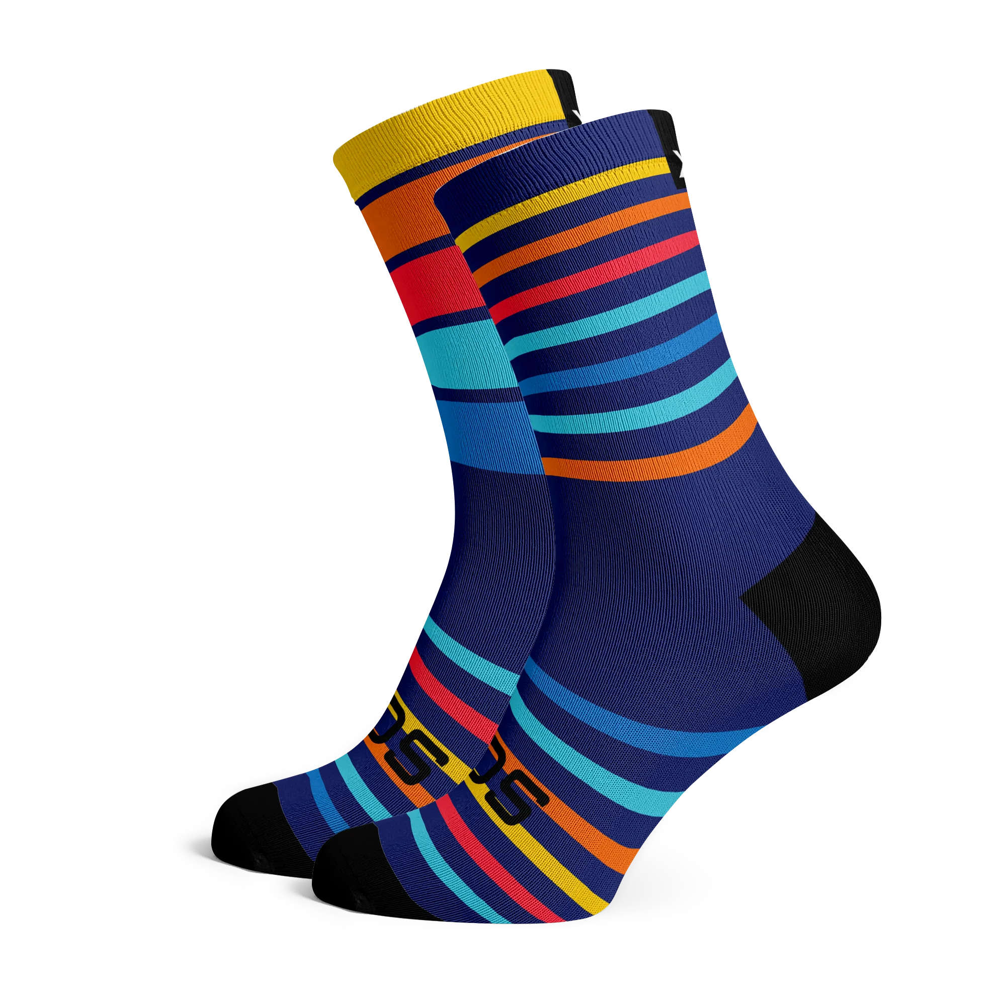 Sox Sunset Running Crew Unisex Multi Sport Socks (Print)