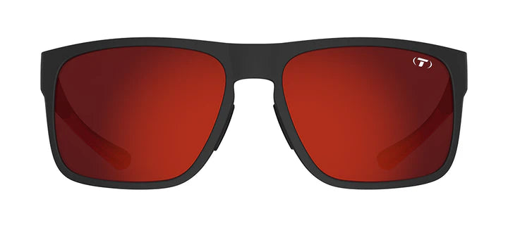 Tifosi Swick Sport Sunglasses (Satin Black/Crimson Frame)
