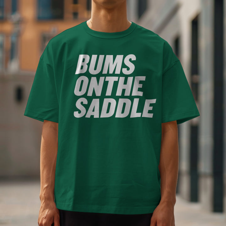 BUMSONTHESADDLE T-shirt (Green/White)