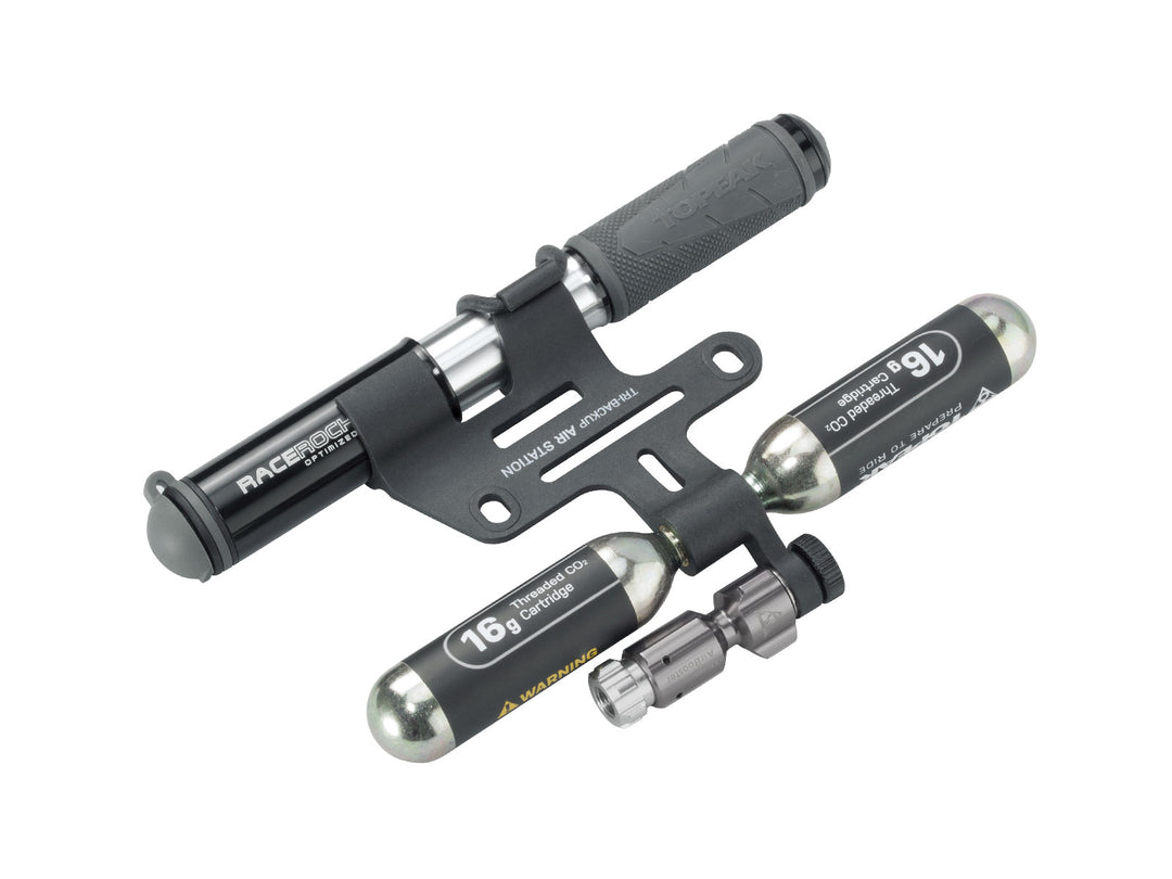 Topeak Tri Backup Air Station Co2 Catridges (Black)