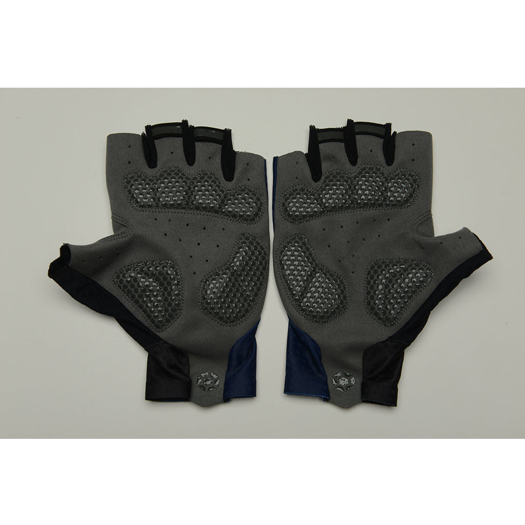 Monton X Tour of Nilgiris Limited Edition cycling gloves, Blue, back of hand detail
