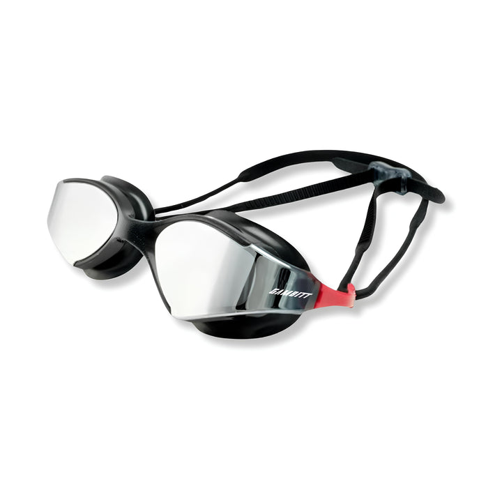 Gambitt Tide Surfer UV Swimming Googles (Black/Red)