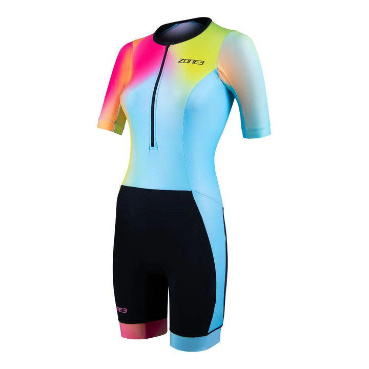 Zone 3 Activate+ Women's Triathlon Suit (Neon/Black)