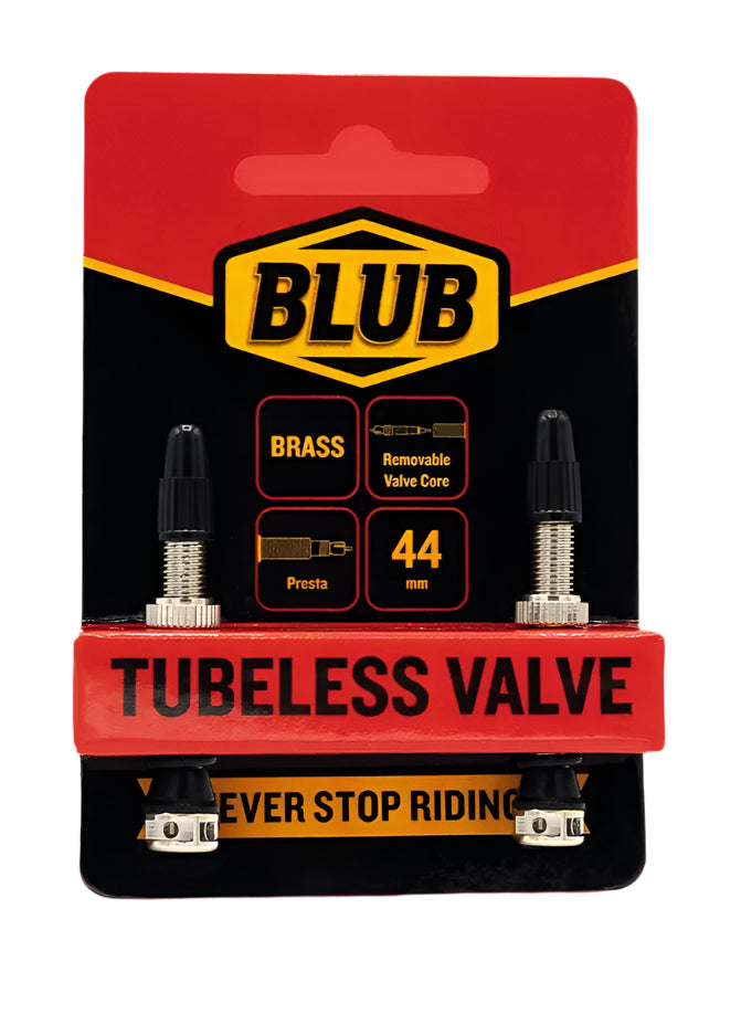 Blub Tubeless Valves Brass (Black/Silver)