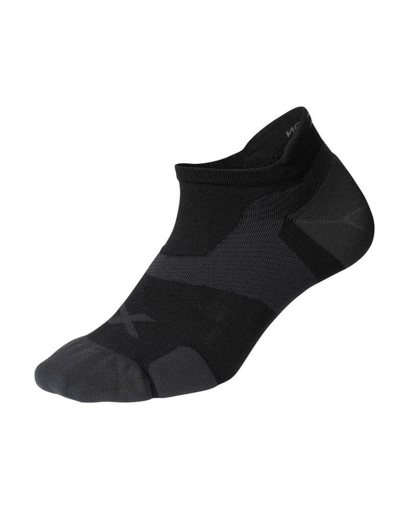 2XU Vectr Cushion No Show Compression Socks (Black/Titanium)