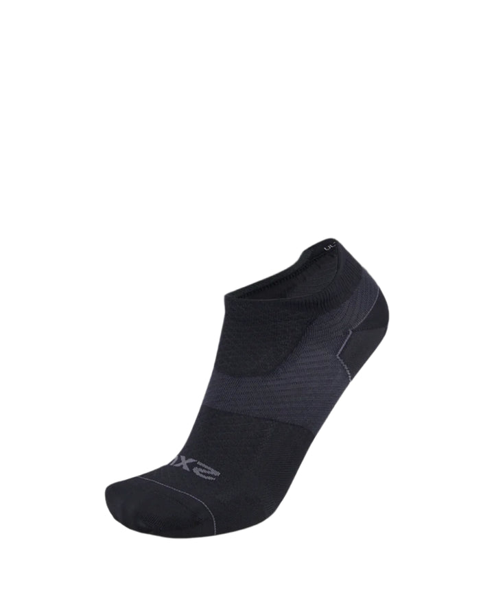2XU UA7027E Vectr Ultralight No Show Running Socks (Black/Titanium)