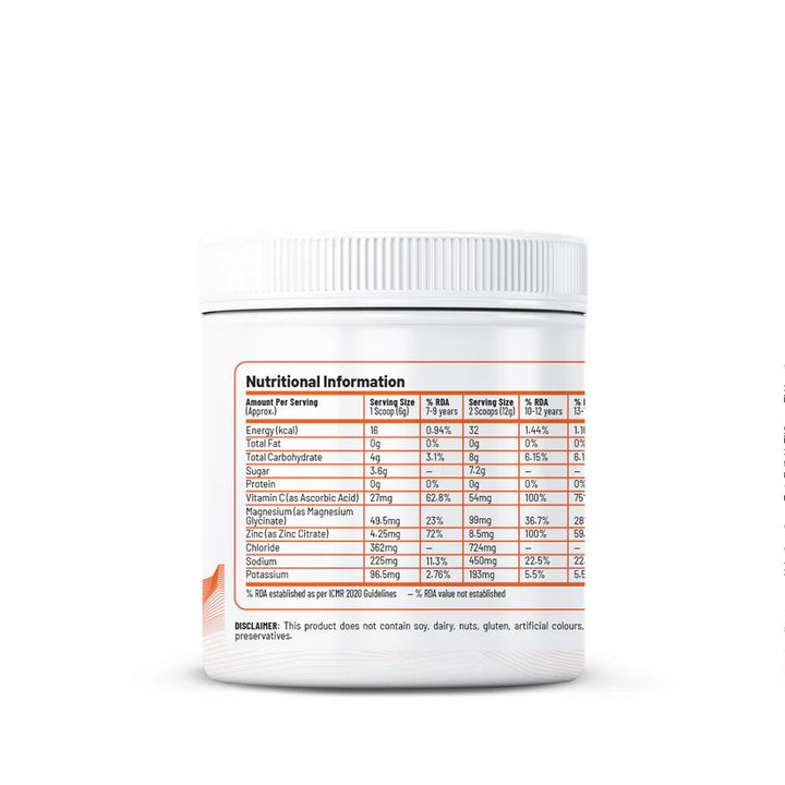 Unived Juniors Hydration Mix Powder (Tangy Orange)