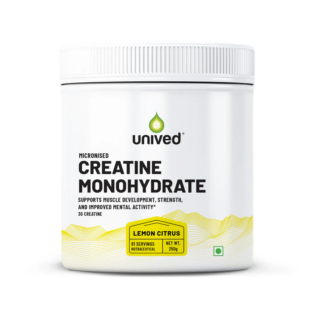 Unived Creatine Monohydrate Powder (Lemon Citrus)