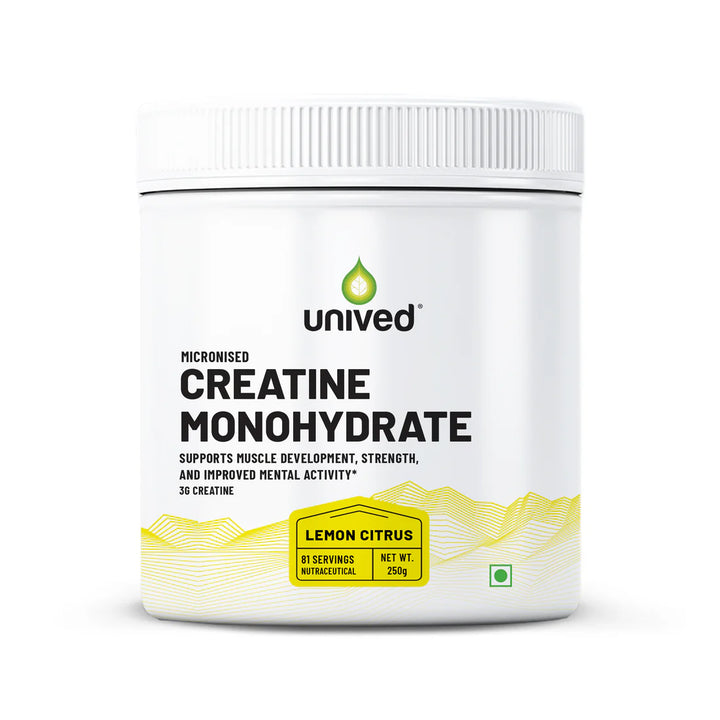 Unived Creatine Monohydrate Powder (Lemon Citrus)