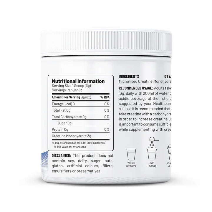 Unived Creatine Monohydrate Powder (Unflavoured)