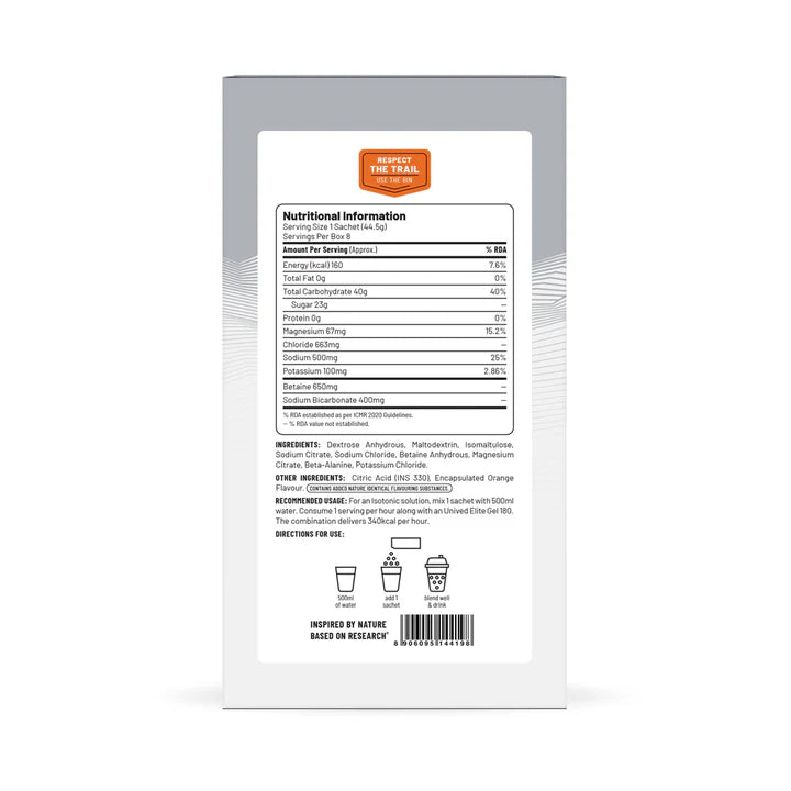 Unived Elite Drink Mix 160 (Orange Twist)