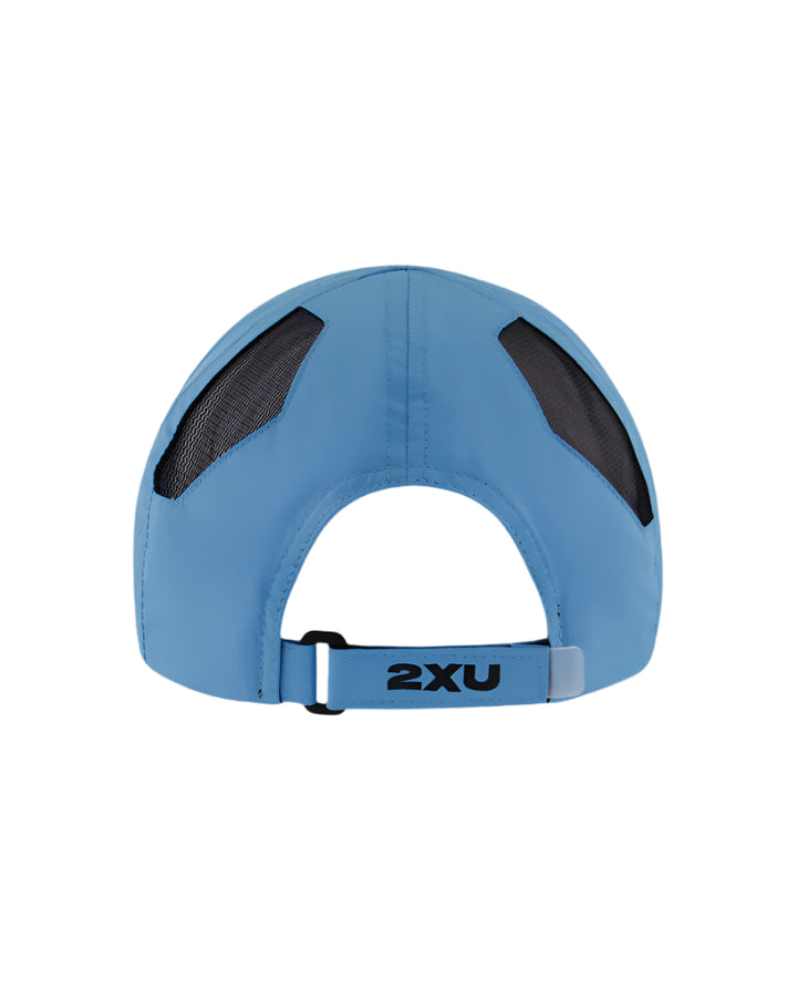 2XU UQ5685F Run Cap (Azure Blue/Black)