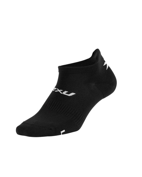 2XU Ankle Unisex Cycling Socks - Pack of 3 (Black/White)