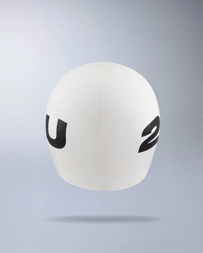 2XU US1355F Silicone Swim Cap (White/White)