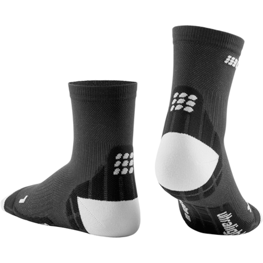 CEP Ultralight Short Compression Men's Cyling Socks (Black/Light Grey)