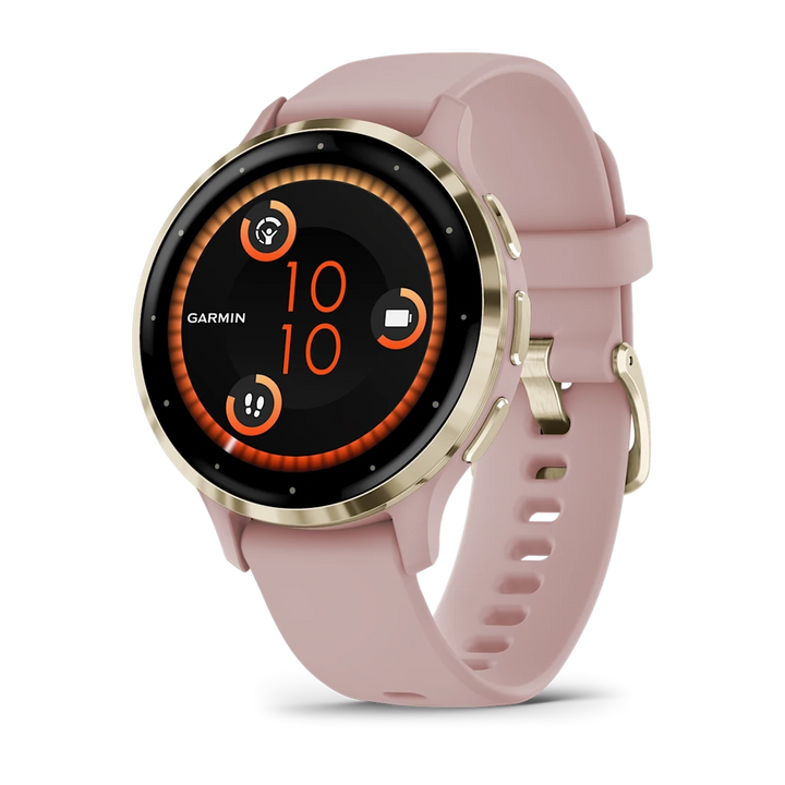 Garmin Venu 3S Smart Watch (Cream Gold/Dust Rose)