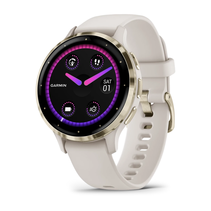 Garmin Venu 3S Smart Watch (Cream Gold/Ivory)