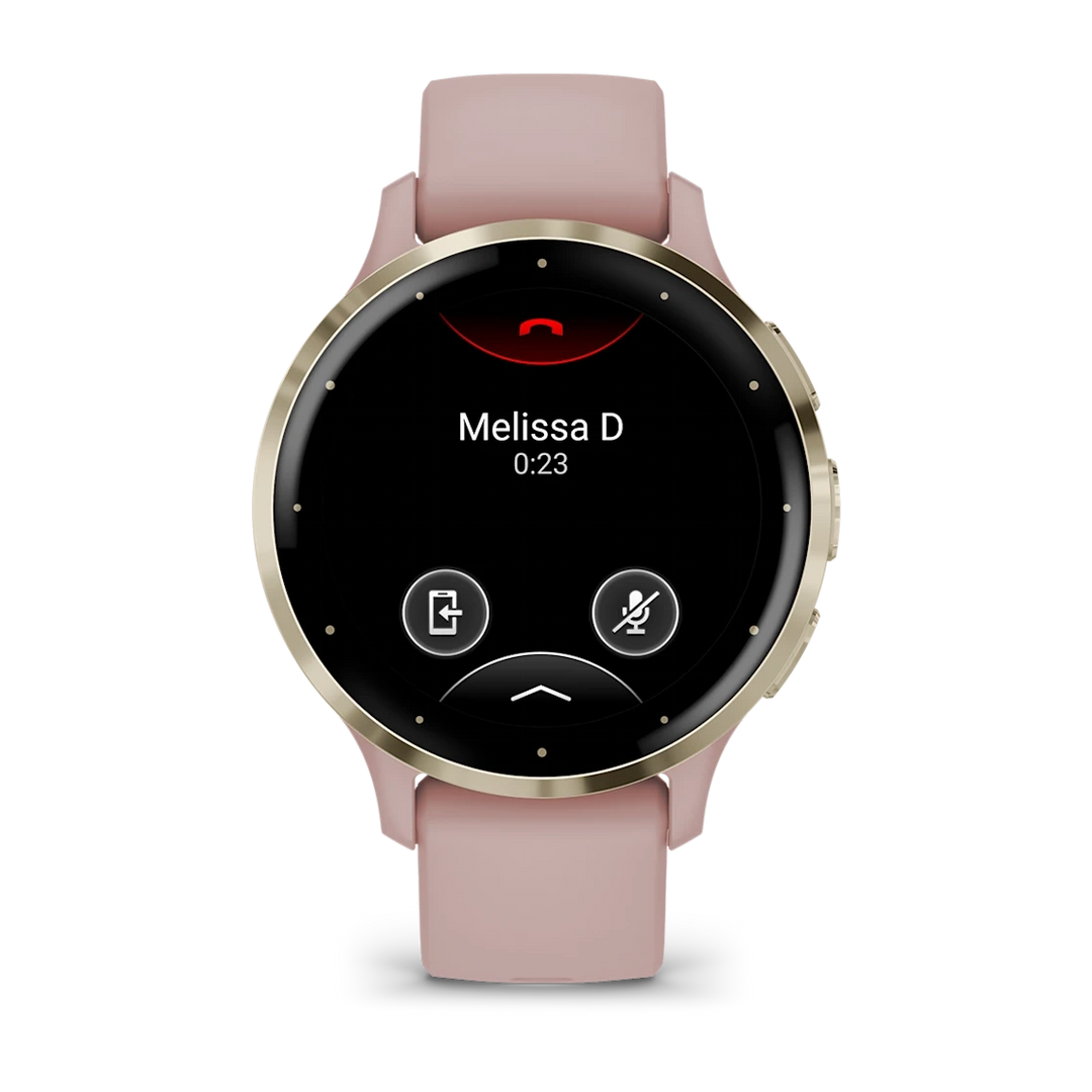 Garmin Venu 3S Smart Watch (Cream Gold/Dust Rose)