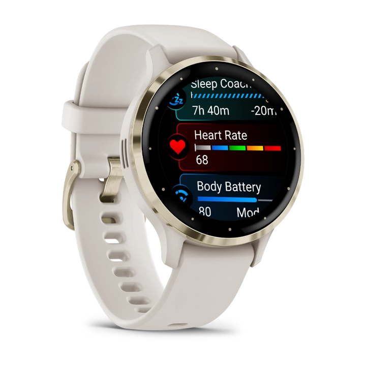 Garmin Venu 3S Smart Watch (Cream Gold/Ivory)