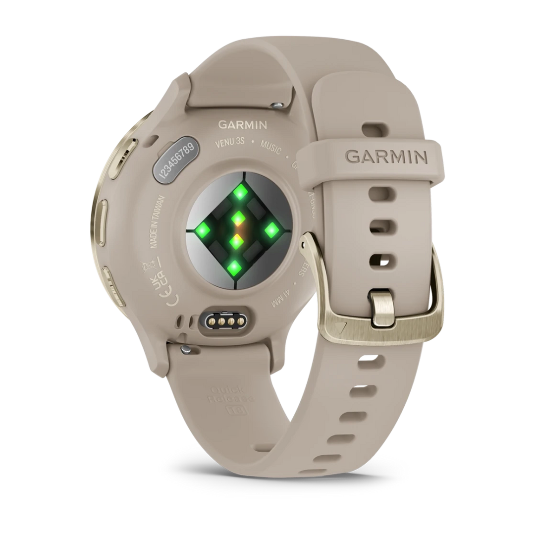 Garmin Venu 3S Smart Watch (Cream Gold/Frenchy Grey)