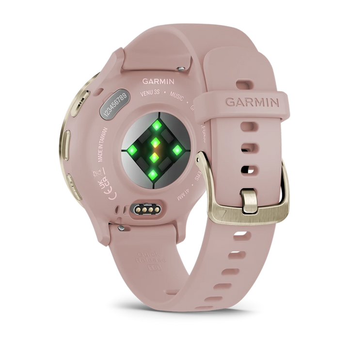 Garmin Venu 3S Smart Watch (Cream Gold/Dust Rose)