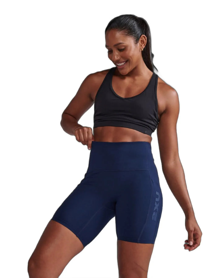 2XU WA6907B Form Stash Hi-Rise Women's Tights (Midnight/Midnight)