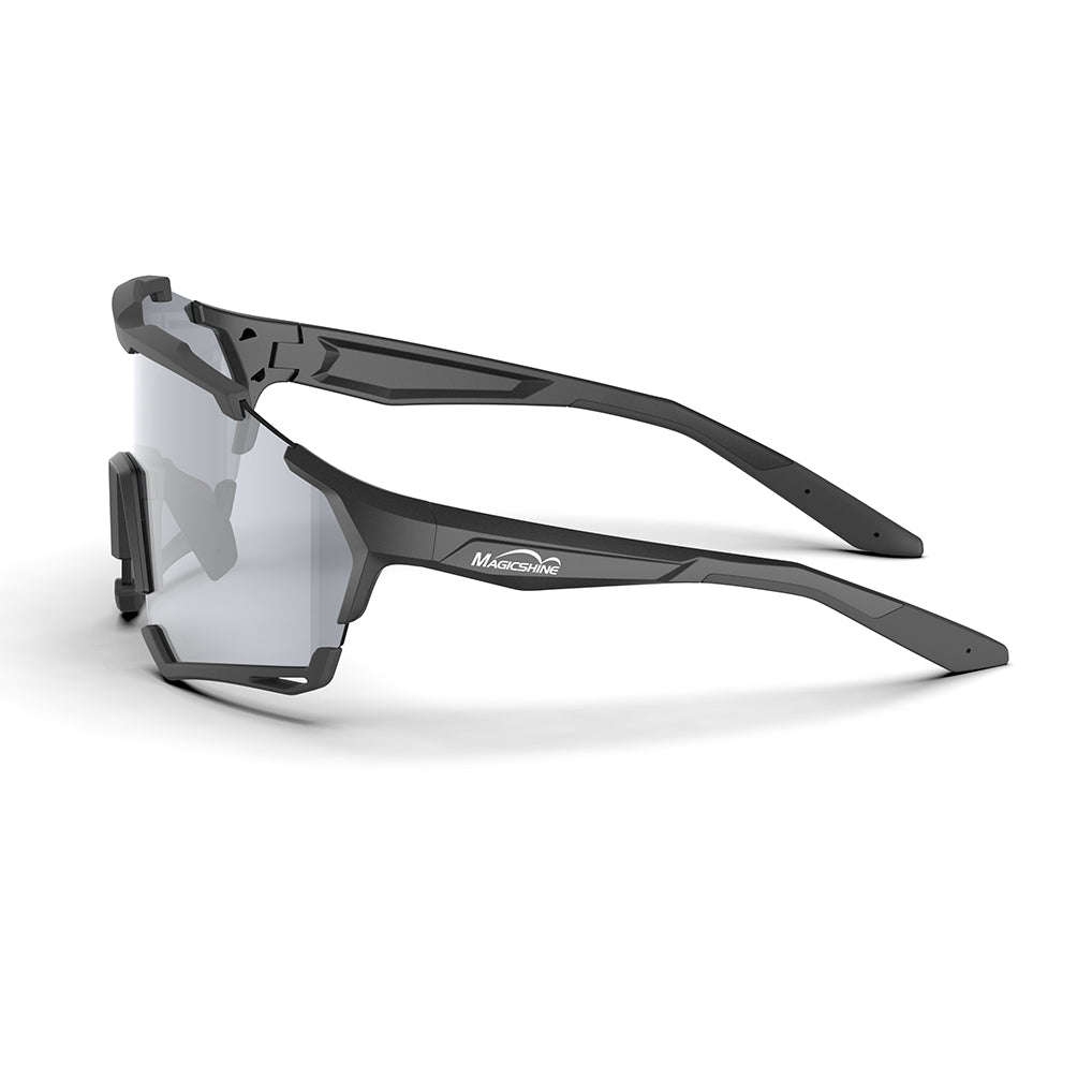 Magicshine Versatile Photochromic Sport Sunglasses (Clear/Black)