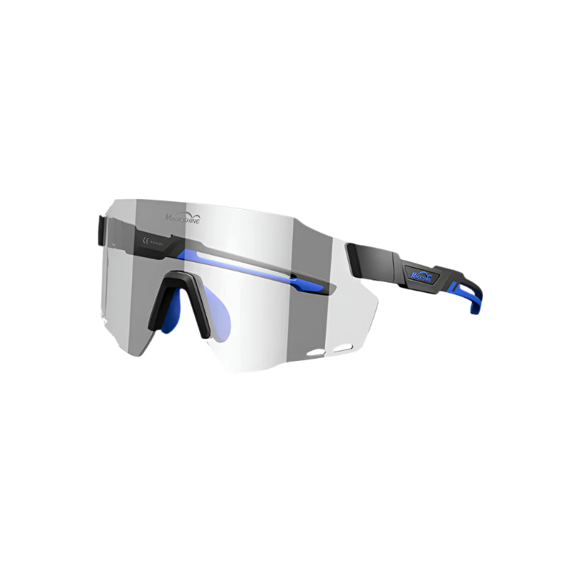 Magicshine Windbreaker Photochromatic Sport Sunglasses (Transparent/Lake Placid Blue)