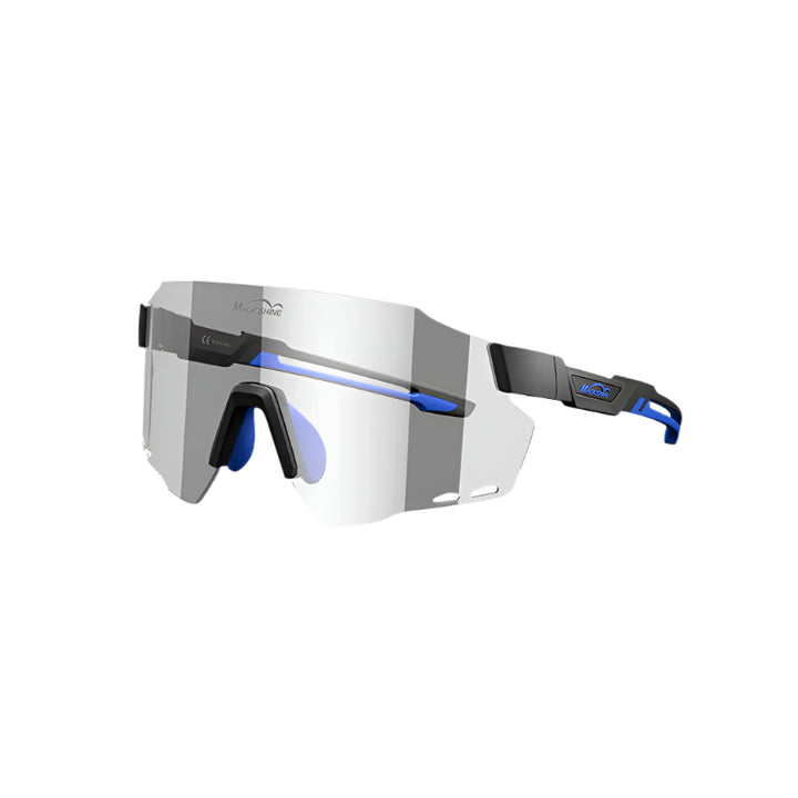 Magicshine Windbreaker Photochromatic Sport Sunglasses (Transparent/Lake Placid Blue)