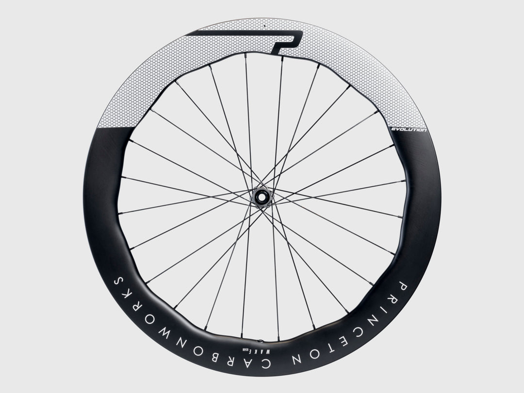 Princeton Carbonworks Wake 6560 Evolution Carbon Tubeless Ready Disc Brake Wheel - SRAM XDR (Matt/White)