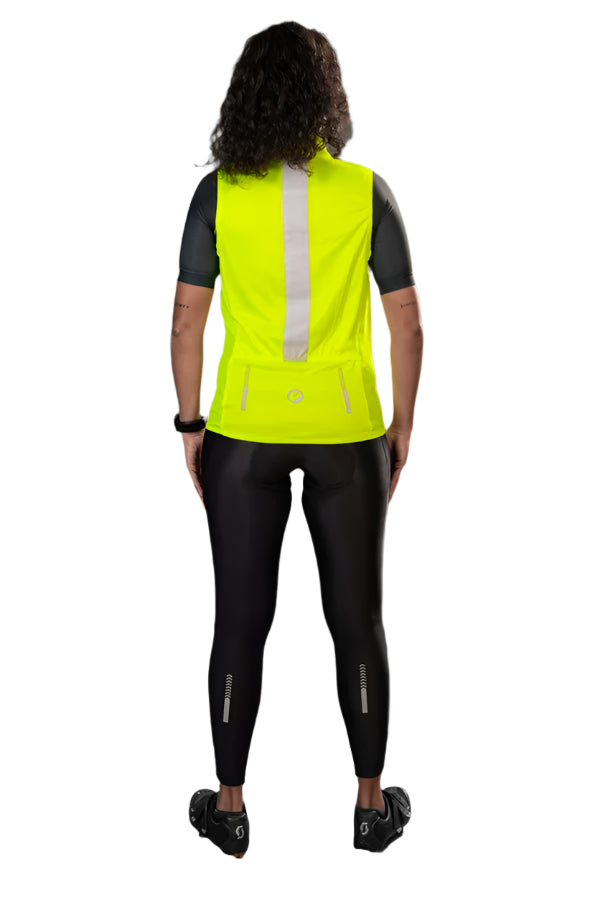 Apace Gilet Unisex Sleeveless Cycling Jacket (Neon)