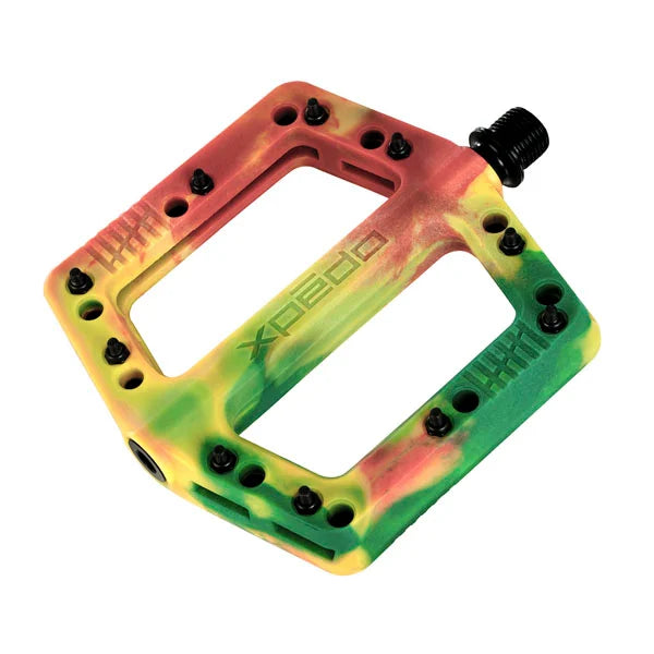 Xpedo Felix Flat Pedal (Rasta) – BUMSONTHESADDLE