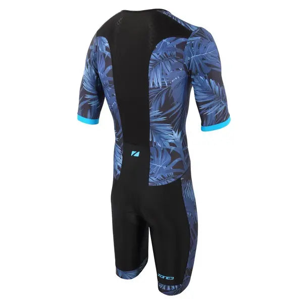 Zone 3 Activate Plus Short Sleeve Men's Cycling Trisuit (Tropical Palm)