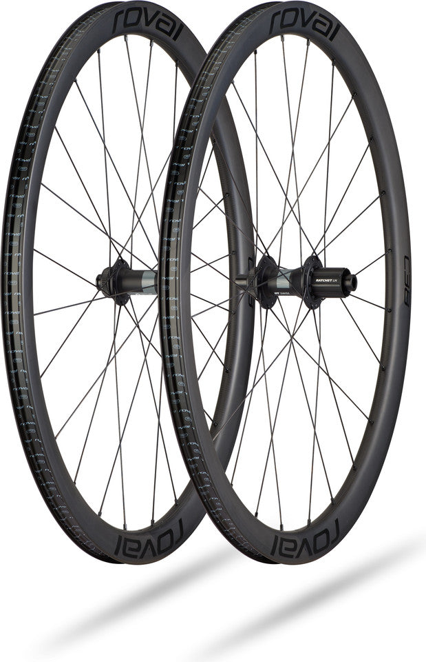 Specialized Roval Rapide C 38 Road Centerlock Disc Wheelset, Satin Carbon/Black