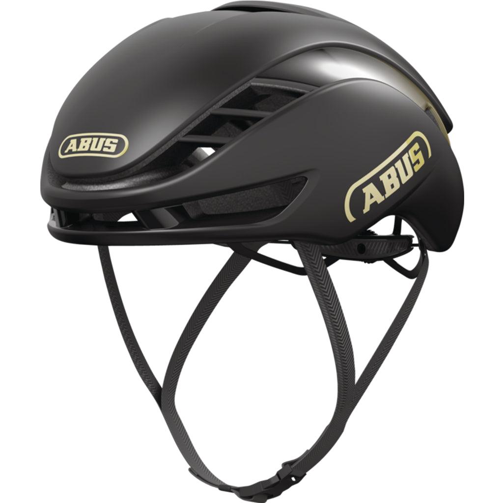 Abus Gamechanger 2.0 Aero Road Cycling Helmet (Black/Gold) - BUMSONTHESADDLE