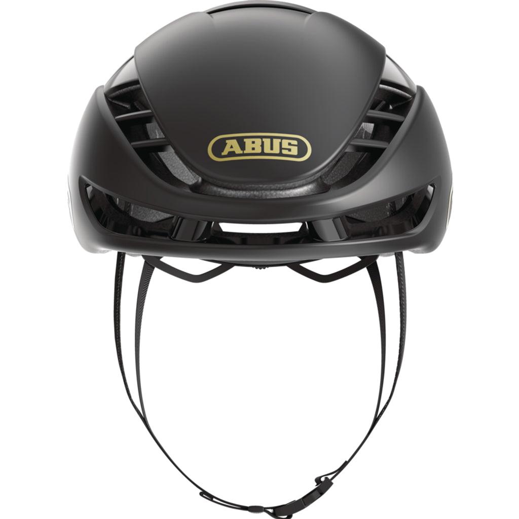 Abus Gamechanger 2.0 Aero Road Cycling Helmet (Black/Gold) - BUMSONTHESADDLE