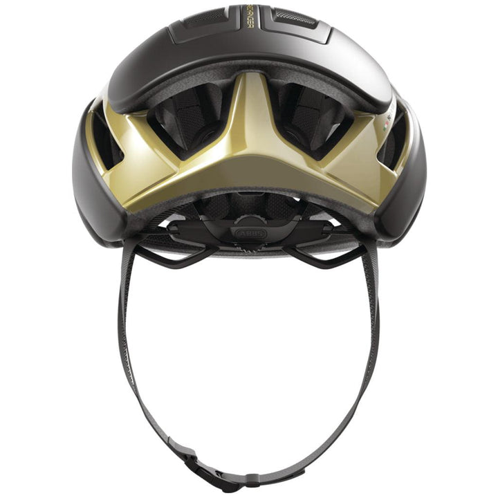 Abus Gamechanger 2.0 Aero Road Cycling Helmet (Black/Gold) - BUMSONTHESADDLE