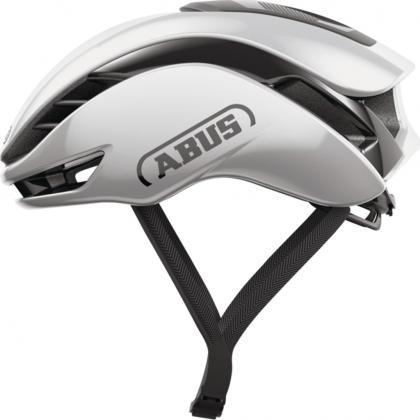 Abus Gamechanger 2.0 Aero Road Cycling Helmet (Gleam Silver) - BUMSONTHESADDLE