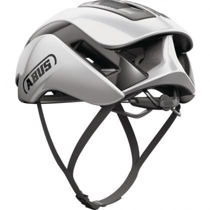 Abus Gamechanger 2.0 Aero Road Cycling Helmet (Gleam Silver) - BUMSONTHESADDLE