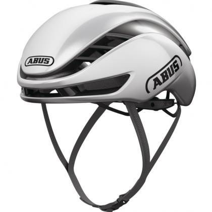 Abus Gamechanger 2.0 Aero Road Cycling Helmet (Gleam Silver) - BUMSONTHESADDLE