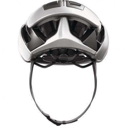 Abus Gamechanger 2.0 Aero Road Cycling Helmet (Gleam Silver) - BUMSONTHESADDLE