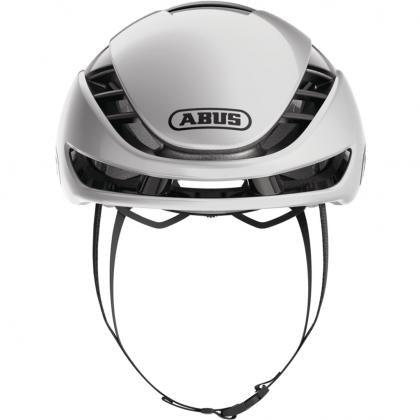 Abus Gamechanger 2.0 Aero Road Cycling Helmet (Gleam Silver) - BUMSONTHESADDLE