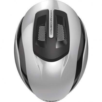 Abus Gamechanger 2.0 Aero Road Cycling Helmet (Gleam Silver) - BUMSONTHESADDLE