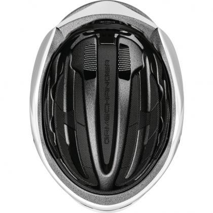 Abus Gamechanger 2.0 Aero Road Cycling Helmet (Gleam Silver) - BUMSONTHESADDLE