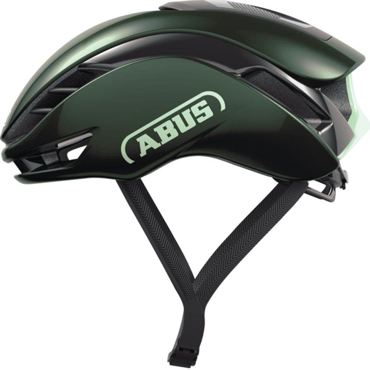 Abus Gamechanger 2.0 Aero Road Cycling Helmet (Moss Green) - BUMSONTHESADDLE
