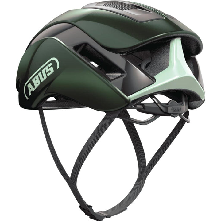 Abus Gamechanger 2.0 Aero Road Cycling Helmet (Moss Green) - BUMSONTHESADDLE