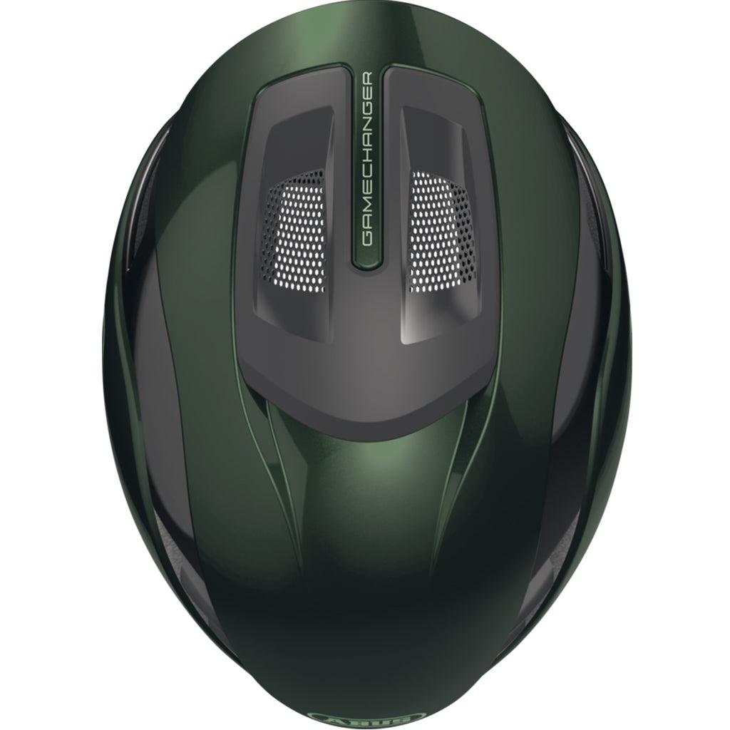 Abus Gamechanger 2.0 Aero Road Cycling Helmet (Moss Green) - BUMSONTHESADDLE