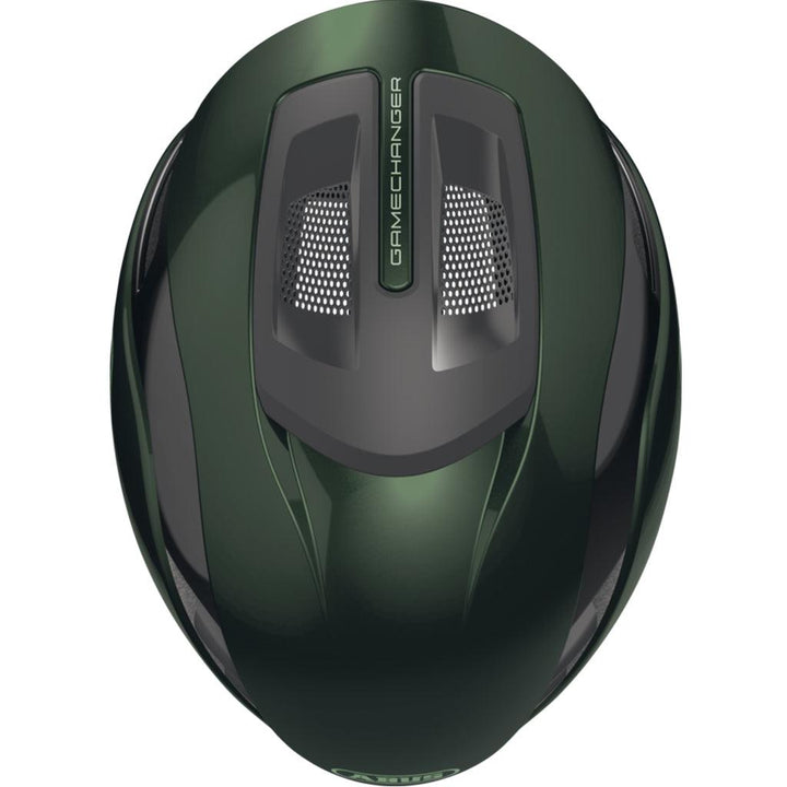 Abus Gamechanger 2.0 Aero Road Cycling Helmet (Moss Green) - BUMSONTHESADDLE