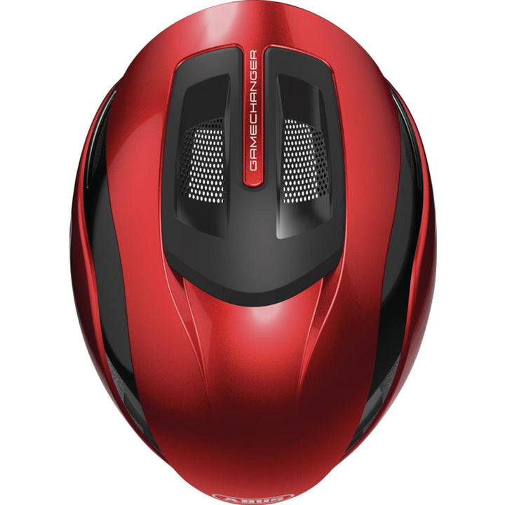 Abus Gamechanger 2.0 Aero Road Cycling Helmet (Performance Red) - BUMSONTHESADDLE